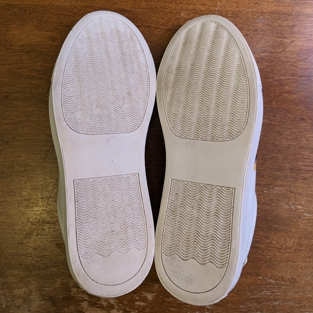 1901 Tige en Cuir White Rainbow stripe Tennis Shoe Size 6 - Picture 8 of 8
